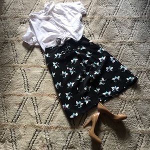 Anthropologie midi skirt